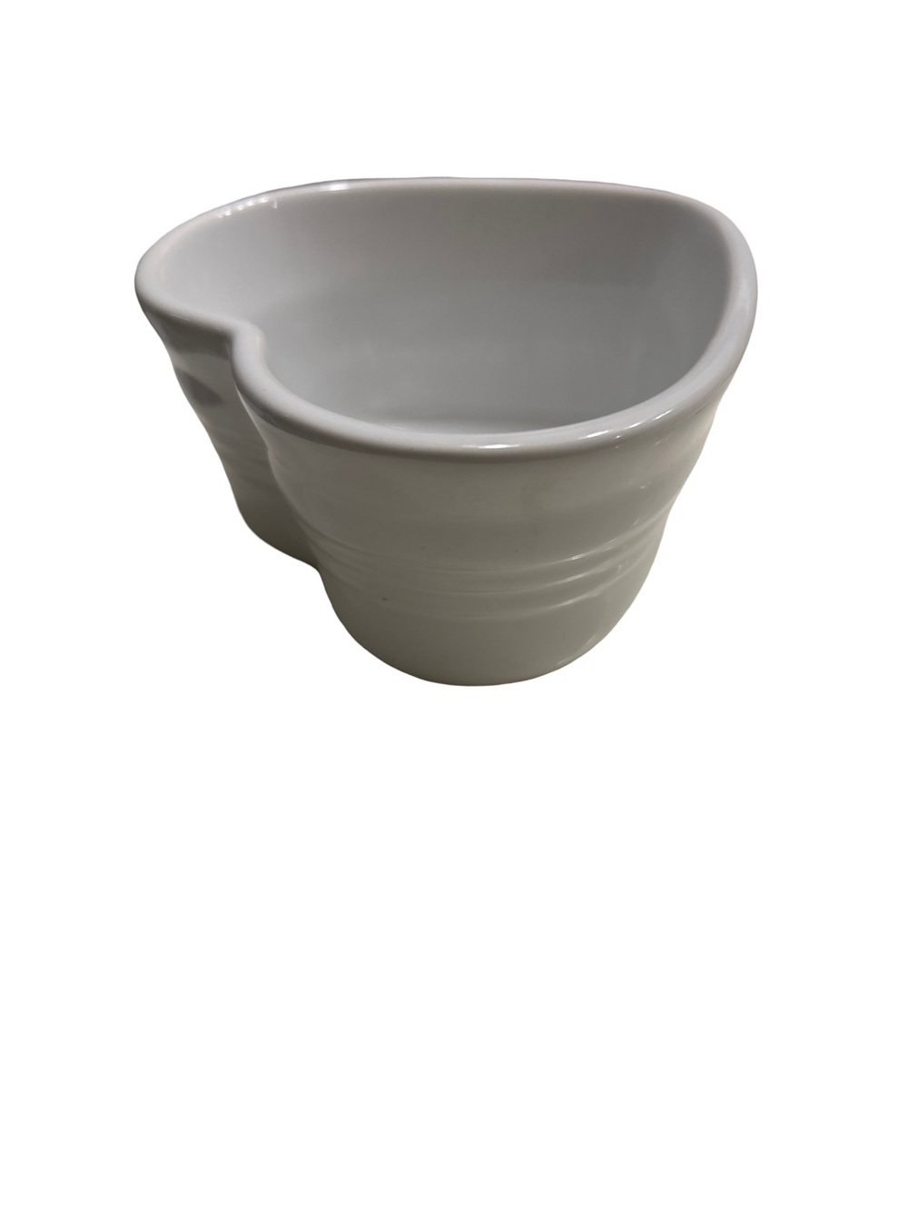 Le Creuset Ramekin D’Amour White Stoneware Heart 18-31